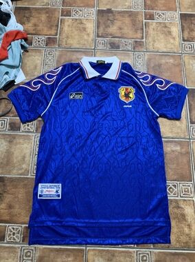 Asics Japan Blue Soccer Jersey